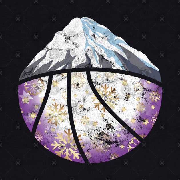 Basketball Mountains Retro by Rayrock76